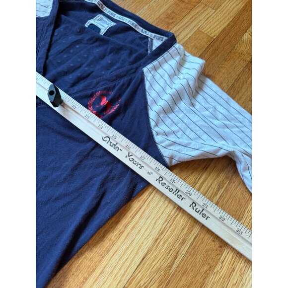 Victorias Secret Pink MLB Minnesota Twins Raglan Shirt Womens L - Picture 9 of 10